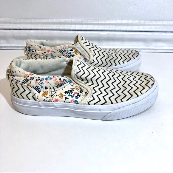 vans chevron slip on